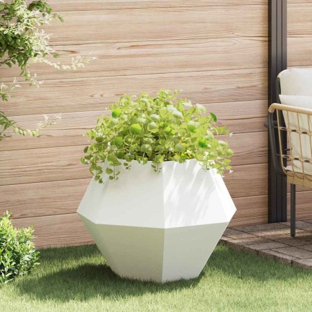 Jardinière Blanc 75 x 75 x 60 cm Acier 554606554606