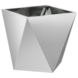 Jardinière 2 pcs Argent 50 x 50 x 50 cm Acier galvanisé 554610554610