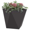Jardinière 2 pcs Noir 50 x 50 x 50 cm Acier 554613554613