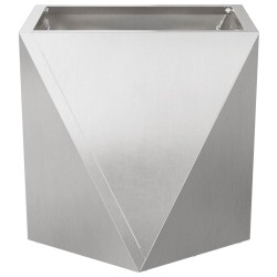 Jardinière Argent 40 x 40 x 40 cm Acier inoxydable 554615554615