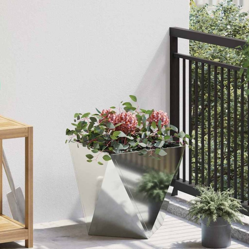 Jardinière Argent 40 x 40 x 40 cm Acier galvanisé 554617554617
