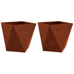 Jardinière 2 pcs Rouillé 40 x 40 x 40 cm 554620554620