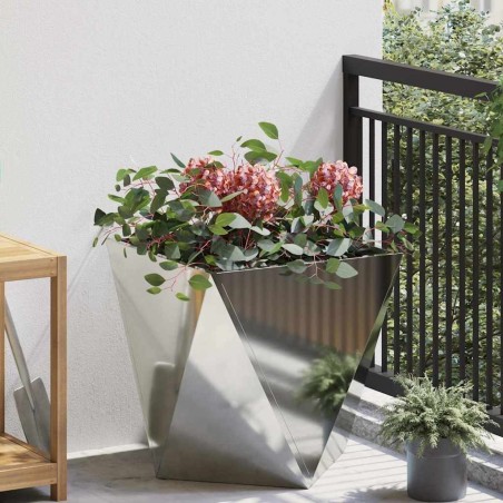Jardinière Argent 50 x 50 x 50 cm Acier galvanisé 554622554622