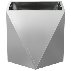 Jardinière Argent 50 x 50 x 50 cm Acier galvanisé 554622554622