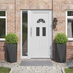 Jardinière 2 pcs Noir 40 x 40 x 75 cm Acier 554624554624