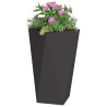 Jardinière 2 pcs Noir 40 x 40 x 75 cm Acier 554624554624