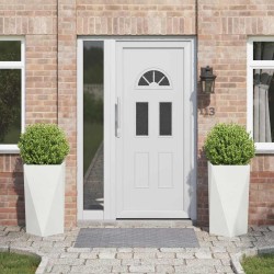 Jardinière 2 pcs Blanc 40 x 40 x 75 cm Acier 554629554629