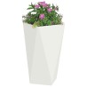 Jardinière 2 pcs Blanc 40 x 40 x 75 cm Acier 554629554629