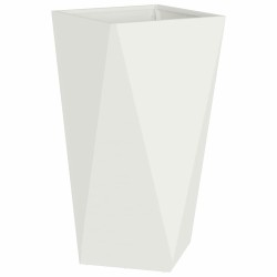 Jardinière 2 pcs Blanc 40 x 40 x 75 cm Acier 554629554629