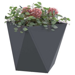 Jardinière 2 pcs Anthracite 50 x 50 x 50 cm Acier 554632554632