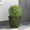 Jardinière 2 pcs Vert olive 50 x 50 x 50 cm Acier 554634554634