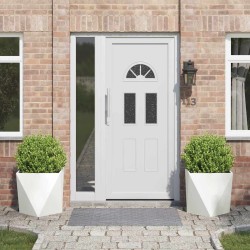 Jardinière 2 pcs Blanc 50 x 50 x 50 cm Acier 554635554635