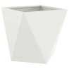 Jardinière 2 pcs Blanc 50 x 50 x 50 cm Acier 554635554635