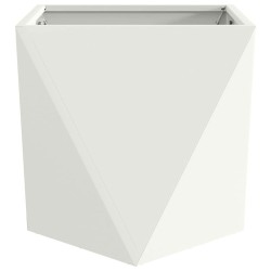 Jardinière 2 pcs Blanc 50 x 50 x 50 cm Acier 554635554635