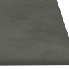 Tête de lit murale 12 pcs Gris foncé 90 x 30 cm Velours 554640554640