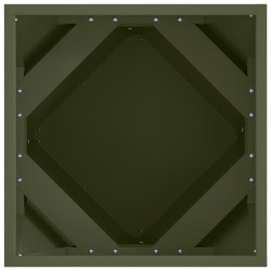 Jardinière Vert olive 40 x 40 x 40 cm Acier 554644554644