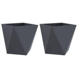Jardinière 2 pcs Anthracite 40 x 40 x 40 cm Acier 554646554646