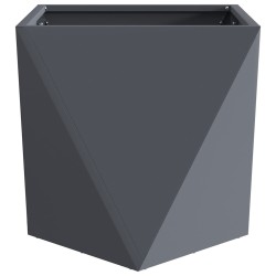 Jardinière 2 pcs Anthracite 40 x 40 x 40 cm Acier 554646554646