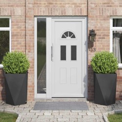 Jardinière 2 pcs Noir 50 x 50 x 75 cm Acier 554648554648