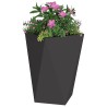 Jardinière 2 pcs Noir 50 x 50 x 75 cm Acier 554648554648