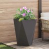 Jardinière 2 pcs Noir 50 x 50 x 75 cm Acier 554648554648