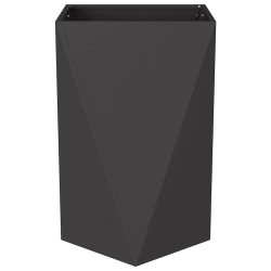 Jardinière 2 pcs Noir 50 x 50 x 75 cm Acier 554648554648