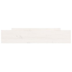  Tiroirs de lit 2 pcs blanc Bois de pin massif 