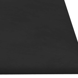Tête de lit murale 12 pcs Noir 90 x 30 cm Velours 554650554650