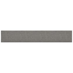Tête de lit murale 12 pcs Gris clair 90 x 15 cm tissu 554652554652