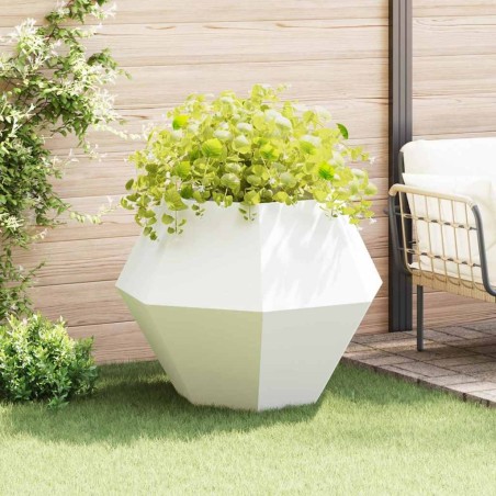 Jardinière Blanc 100 x 100 x 80 cm Acier 554654554654