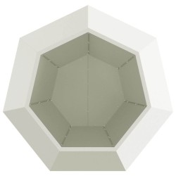 Jardinière Blanc 100 x 100 x 80 cm Acier 554654554654