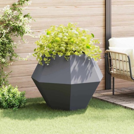 Jardinière Anthracite 100 x 100 x 80 cm Acier 554655554655