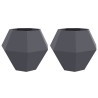 Jardinière 2 pcs Anthracite 100 x 100 x 80 cm Acier 554656554656