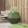 Jardinière Vert olive 100 x 100 x 80 cm Acier 554657554657
