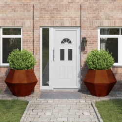 Jardinière 2 pcs Rouillé 100 x 100 x 80 cm 554662554662