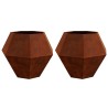 Jardinière 2 pcs Rouillé 100 x 100 x 80 cm 554662554662