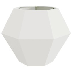 Jardinière 2 pcs Blanc 100 x 100 x 80 cm Acier 554663554663