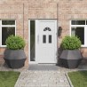Jardinière 2 pcs Noir 100 x 100 x 80 cm Acier 554664554664