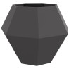 Jardinière 2 pcs Noir 100 x 100 x 80 cm Acier 554664554664