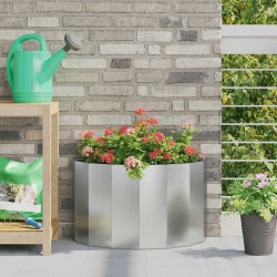 Jardinière Argent 60 x 30 x 35 cm Acier galvanisé 554666554666