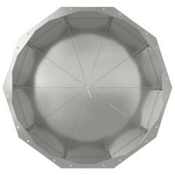 Jardinière Argent 60 x 60 x 50 cm Acier galvanisé 554669554669