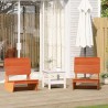 Chaises de jardin lot de 2 cire marron 60x64x70,5 cm 554674554674
