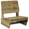 Chaises de jardin lot de 2 60x64x70,5 cm bois de pin imprégné 554677554677