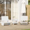 Chaises de jardin lot de 2 blanc 60x64x70,5 cm bois massif pin 554678554678
