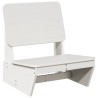 Chaises de jardin lot de 2 blanc 60x64x70,5 cm bois massif pin 554678554678