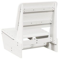 Chaises de jardin lot de 2 blanc 60x64x70,5 cm bois massif pin 554678554678