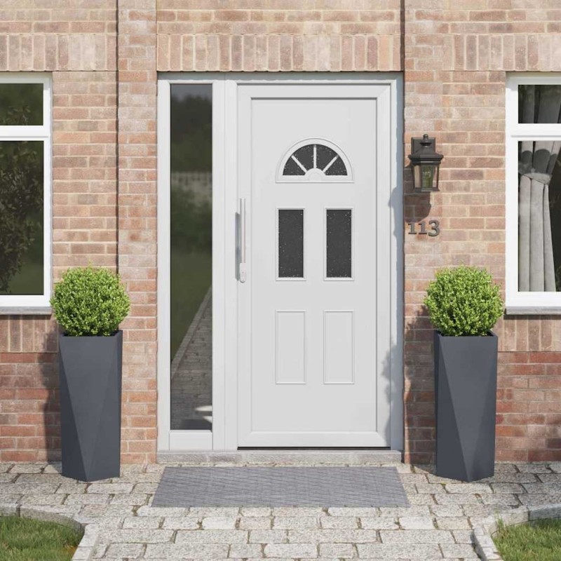 Jardinière 2 pcs Anthracite 30 x 30 x 75 cm Acier 554682554682