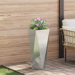 Jardinière Argent 30 x 30 x 75 cm Acier galvanisé 554683554683