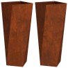 Jardinière 2 pcs Rouillé 30 x 30 x 75 cm 554686554686