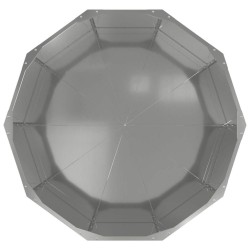 Jardinière Argent 90 x 90 x 50 cm Acier galvanisé 554687554687
